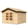 Abri de jardin 9,24m² Talkau 8 en bois brut 28mm - WoodFeeling