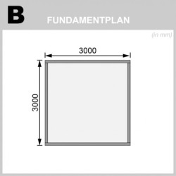 Abri de jardin 9,24m² Talkau 8 en bois gris 28mm - WoodFeeling