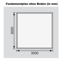 Abri de jardin 9,24m² Talkau 8 en bois gris 28mm - WoodFeeling