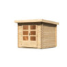 Abri de jardin 5,62m² Bastrup 2 en bois brut 28mm - WoodFeeling