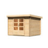 Abri de jardin 7,04m² Bastrup 3 en bois brut 28mm - WoodFeeling