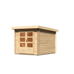 Abri de jardin 7,04m² Bastrup 4 en bois brut 28mm - WoodFeeling
