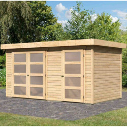 Abri de jardin 8,77m² Mühlentrup 1 - cloison intérieure - WoodFeeling