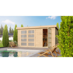 Abri de jardin 8,77m² Mühlentrup 1 - cloison intérieure - WoodFeeling