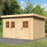 Abri de jardin 8,88m² Tintrup en bois brut 28mm - WoodFeeling