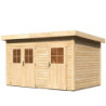 Abri de jardin 8,88m² Tintrup en bois brut 28mm - WoodFeeling