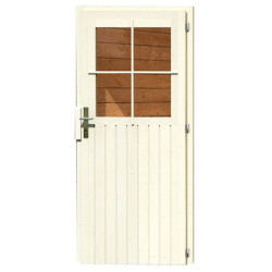 Abri de jardin 8,88m² Tintrup en bois gris 28mm - WoodFeeling