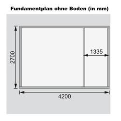 Abri de jardin 11,62m² Mattrup en bois brut 28mm - WoodFeeling