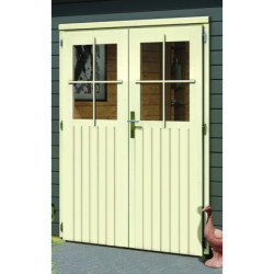 Abri de jardin 11,62m² Mattrup en bois gris 28mm - WoodFeeling