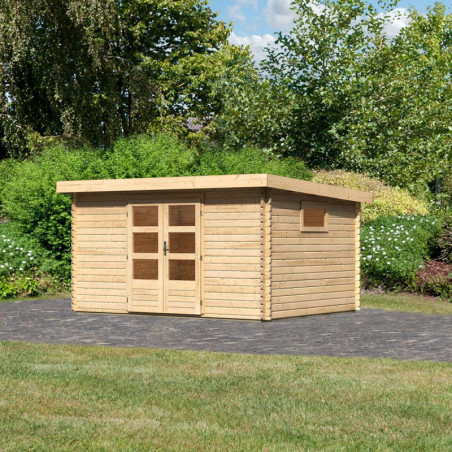 Abri de jardin 11,49m² Trittau 5 en bois brut 40mm - WoodFeeling