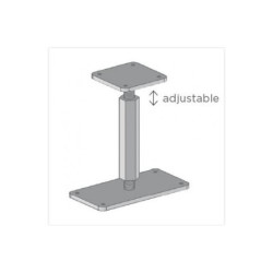 Support réglable en acier pour pavillons et carports Solid - S5515