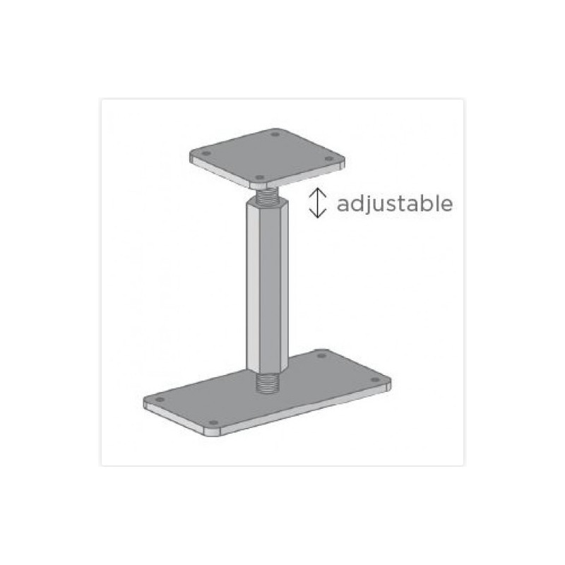 Support réglable en acier pour pavillons et carports Solid - S5515