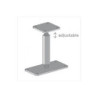 Support réglable en acier pour pavillons et carports Solid - S5515