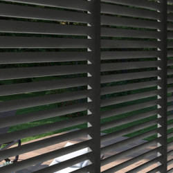 Panneau latéral anthracite Ombrea à ventelles 1m