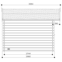 Abri de jardin Lannion 8,88m² en bois massif 28mm - SOLID