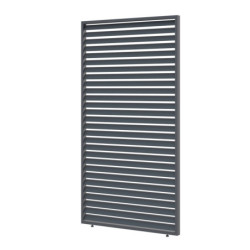 Panneau anthracite  latéral Ombrea à ventelles 1.33m