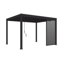 Panneau anthracite  latéral Ombrea à ventelles 1.33m