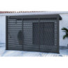 Panneau anthracite  latéral Ombrea à ventelles 1.33m