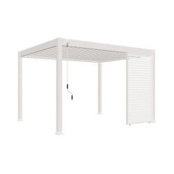 Panneau blanc latéral Ombrea à ventelles 1.33m