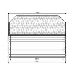 Abri Limerick 11,56m² en bois traité autoclave 28mm - SOLID