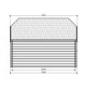 Abri Limerick 11,56m² en bois traité autoclave 28mm - SOLID