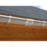 Kit gouttière en PVC avec 2 extensions - longueur 8m - ref 8389 WoodFeeling