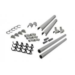 Kit gouttière en PVC avec 2 extensions - longueur 8m - ref 8389 WoodFeeling