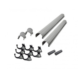 Kit gouttière en PVC - longueur 590cm - ref 8379 WoodFeeling