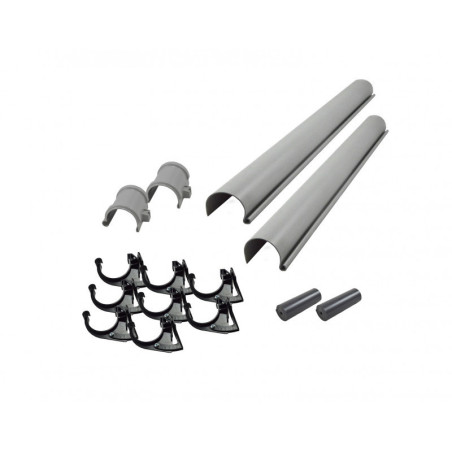 Kit gouttière en PVC - longueur 590cm - ref 8379 WoodFeeling
