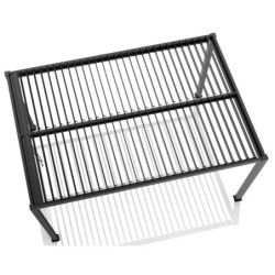 Pergola autoportante en alu gris avec lames orientable 4x3m X-METAL