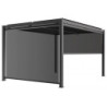 Store latéral en alu anthracite pour pergola 3x3m X-METAL