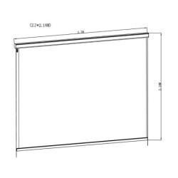 Store latéral en alu anthracite pour pergola 3x3m X-METAL