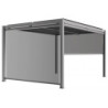 Store latéral en alu gris clair pour pergola 3x3m X-METAL