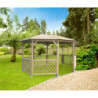 Pavillon de jardin octogonale en bois massif 11,49m² – Solid