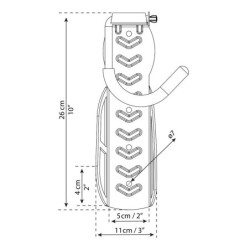Porte-vélo vertical - Lot de 3 - Canopia pour un rangement discret
