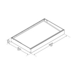 Marquise porte d'entrée en acrylique de 4mm Sophia™ 1600 - Canopia