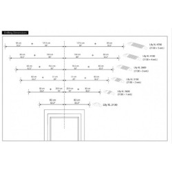 Marquise porte d'entrée en polycarbonate 4 mm Lily XL™ 2130 – Canopia