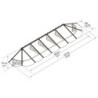 Marquise porte d'entrée en polycarbonate 4 mm Lily XL™ 4100 – Canopia