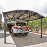 Carport 1 voiture en alu gris et polycarbonate Arcadia 6400 - Canopia