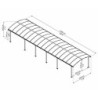 Carport robuste en alu gris et polycarbonate Arcadia 12700 - Canopia