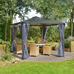 Pergola en alu + Toit polycarbonate Palermo 3000 - Canopia