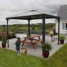 Pergola en alu + Toit polycarbonate Palermo 3000 - Canopia