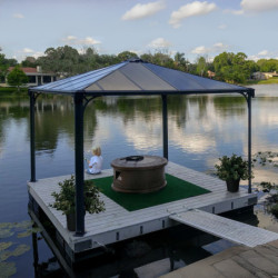 Pergola en alu + Toit polycarbonate Palermo 3600 - Canopia