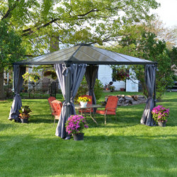 Pergola en alu + Toit polycarbonate Palermo 3600 - Canopia