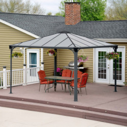 Pergola en alu + Toit polycarbonate Palermo 3600 - Canopia