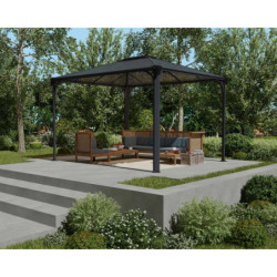 Pergola en alu et polycarbonate 360x296cm Martinique 3600 - Canopia