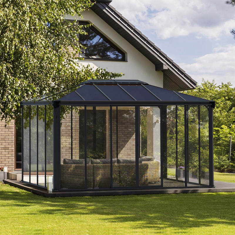 Pergola fermée Ledro 4300 en alu et polycarbonate - Canopia by Palram