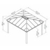 Pergola Dallas 4300 en aluminium et polycarbonate - Canopia by Palram