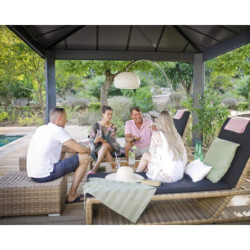 Pergola Dallas 4300 en aluminium et polycarbonate - Canopia by Palram