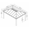 Pergola Dallas 4900 en aluminium et polycarbonate - Canopia by Palram